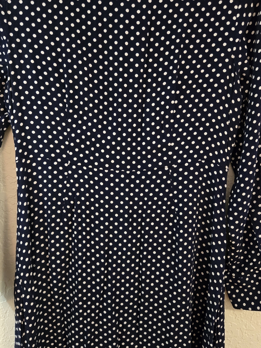 Boden Navy Polka Dot Shirt Dress Size US 4P / UK 8P Long Sleeve Button Front - Picture 11 of 11